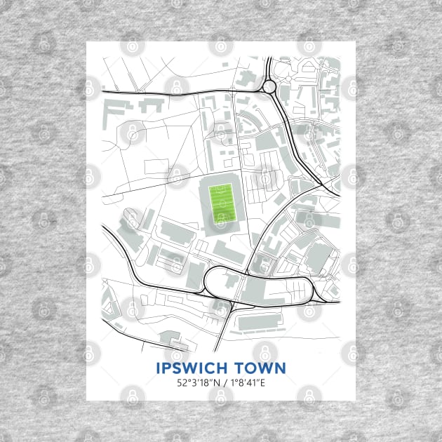 Map Desing of Portman Road by TopFootballStadiums